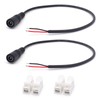 ELNONE 2PCS DC Power Female Pigtail Cable,22AWG 0.3M/1FT 5.5mm x