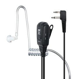 TechSide TSPN-MV 2 Pin Pneumatic Midland Headphone Microphone with VOX | Radios | Compatible with G7 pro M24 M24 Plus M48 M99 G6 XT G7 XTR ICOM | Airsoft Safety Watch