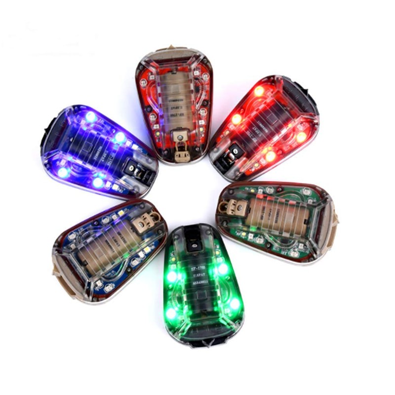 T.D.Well Hel-STAR6 GEN3 Survival Game Helmet Light, Signal Light, IR
