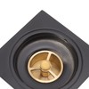 Floor Drain European Style Antique Stainless Steel and Copper Square