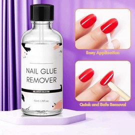 Nail Glue Remover for Acrylics, Press Ons - 50ML Debonder Without Acetone, Can't Remove Gel Polish
