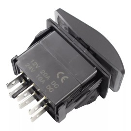 Unbranded/Generic Rocker Switch - Replaces For Generac 0D4767, DPDT ON-OFF-(ON) USA