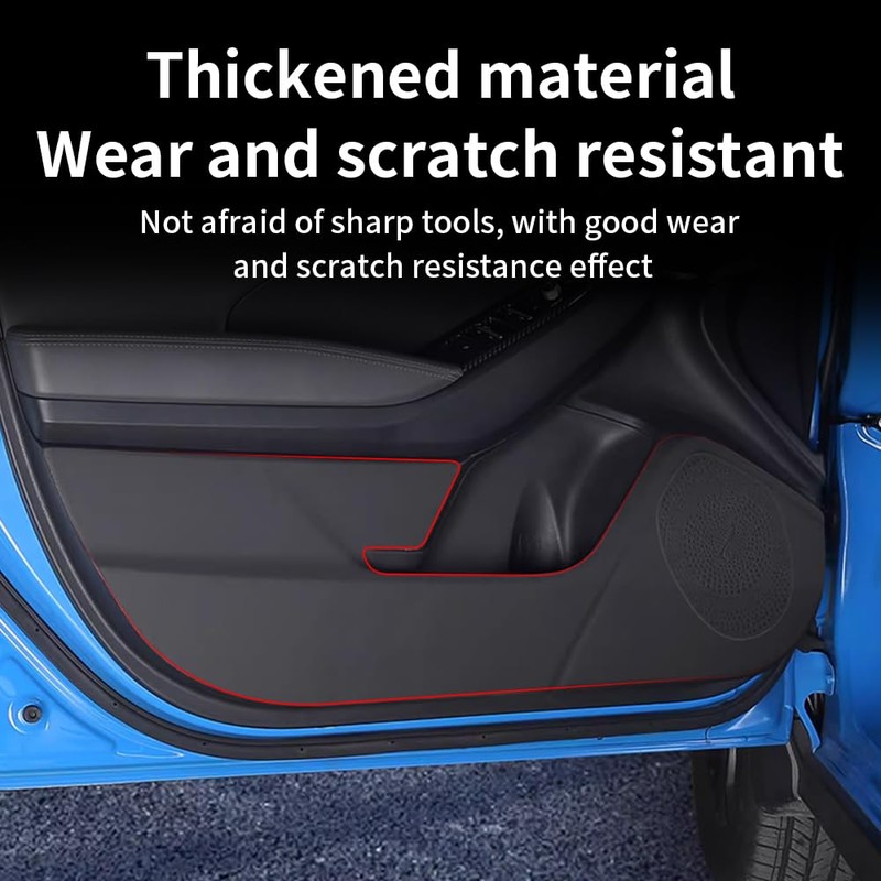 LUNQIN Car Door Anti Kick Pad for Subaru Crosstrek Accessories