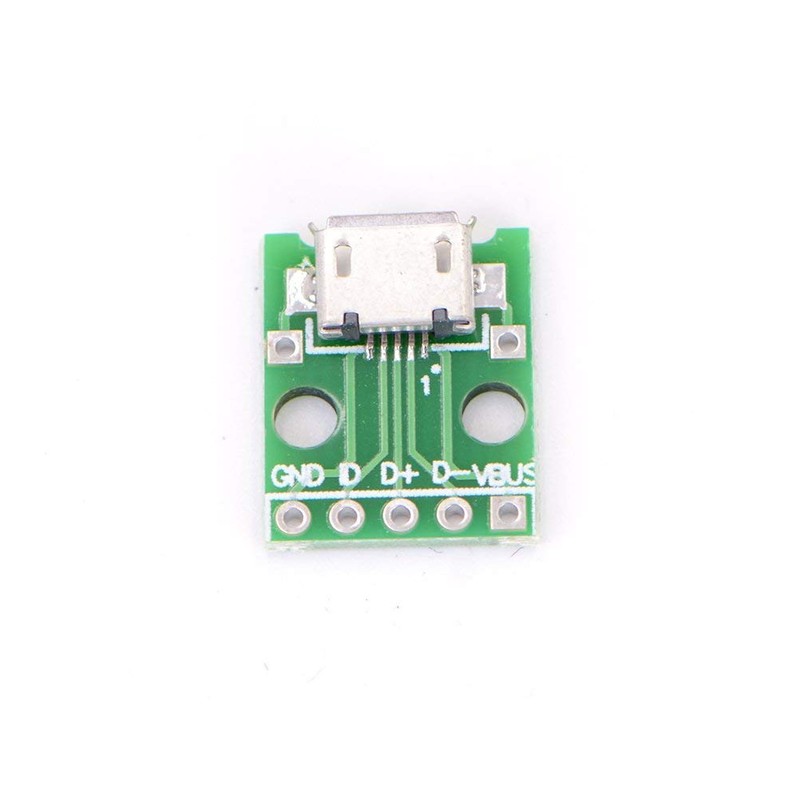 ARCELI Micro USB DIP Adapter 5-Pin Female B Type PCB