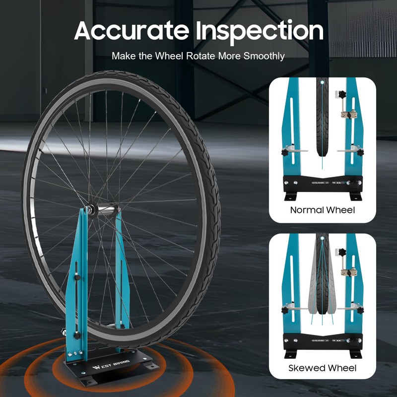SNKOURIN Wheel Truing Stand, Professional Bicycle Wheel Maintenance Tool with