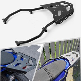 SHINKXMT Rear Luggage Racks Cargo Carrier Bracket Top Case Extended Plate Shelf Tail Storage Cargo Rear Rack fit for Ya&ma&ha Tenere 700 XTZ700 XTZ690 T700 2019-2024