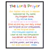 Lords Prayer Wall Art - Religious Bible Study Scripture Decor