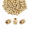 M4 Thread Insert, Pack of 120 Press-in Nuts, Brass Embedding