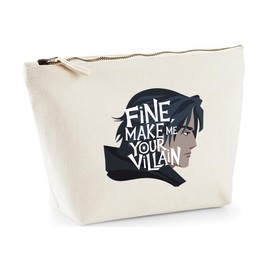 Hippowarehouse Fine Make me Your Villain Printed Make up Cosmetic wash Bag 18x19x9cm