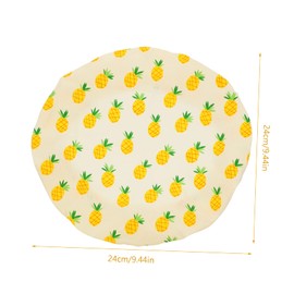 ABOOFAN 3pcs Elastic Cotton Food Bowl Covers for Fresh Food Storage Pineapple Design Airtight Seal for Leftovers Versatile Kitchen Use Reusable