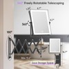 FASCINATE 5000mAh Rechargeable Wall Mounted Makeup Mirror with Lights, 8.7
