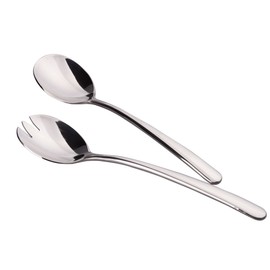 IMEEA® Salad Fork and Spoon Serving Set Stainless Steel 21cm/8.3inch, 2-Piece