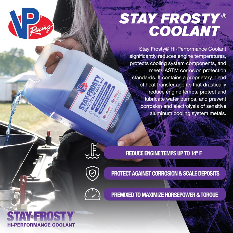 VP Racing Fuels 2087 Stay Frosty Hi-Performance Coolant, 64 oz.