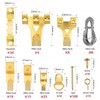 Mult Wall Hanging Nail Hooks, Frame Hardware Picture Hanger, Strong