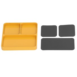 Magnetic Tray Heat Resistant 13.8x11x2cm Aluminum Alloy Easy Cleaning Screws Holder Tool for DIY Projects