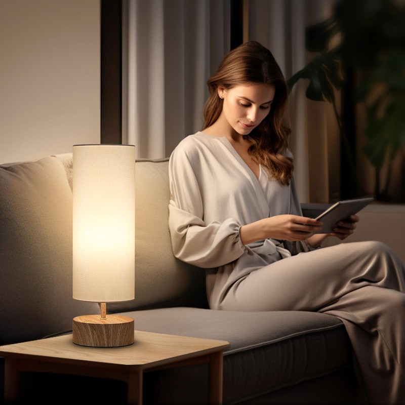Bedside Table Lamp, 3 Way Touch Control Table Lamp with
