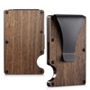 MADERICO Men's Wooden Wallet Minimalist Elegant Metal Clip Credit Card