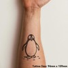 'Penguin Waddling on the Ice' Temporary Tattoo - Water Resistant,