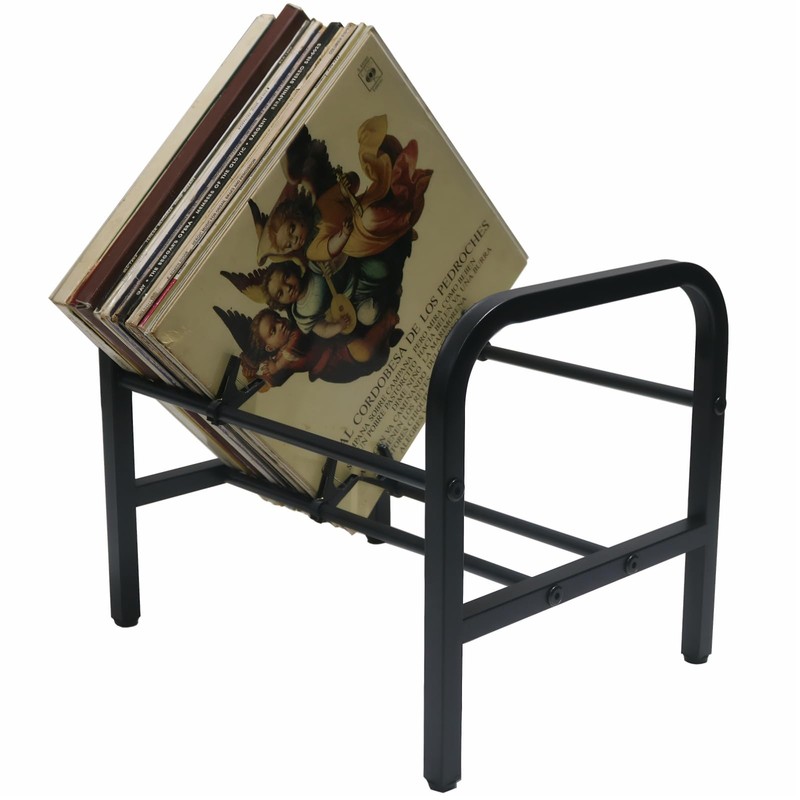 8OOKUAIO Vinyl Record Shelf - Heavy Duty Metal LP Holder