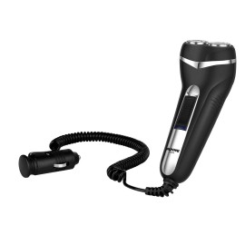 Runway RUNWE RS609 12V Car Electric Shaver – Corded Rotary Razor for Travel & LongDrive