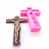 HYROOY Crucifix Silicone Mold Wall Hanging s-Pendant Epoxy Resin Mold
