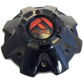 Fuel Wheels Black Gloss RED Emblem Center Cap Set of ONE (1) # 1001-63GBQ 1001-63B 5-6 Lug