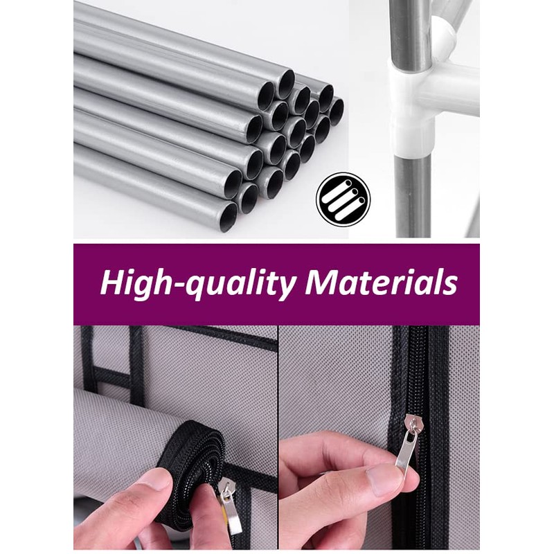 VERYKE Shoe Closets Shoe Cabinet Shoe Storage Organizer Shelf 6-Row