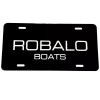 BLVD ROBALO Boats logo Car Tag Diamond Etched on Aluminum