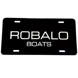 BLVD ROBALO Boats logo Car Tag Diamond Etched on Aluminum License Plate