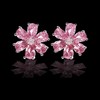 Pink Flower Earrings for Women, Stud Earrings, Cute Plumeria Earrings,
