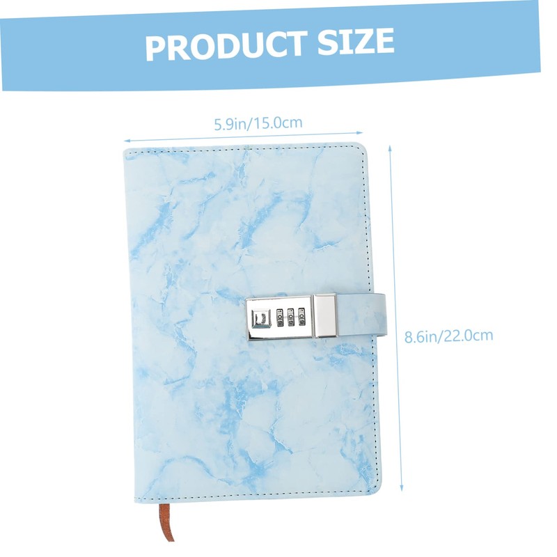 GRIRIW Notepad Diary Lock and Keys for Secret Notes Multi-functional