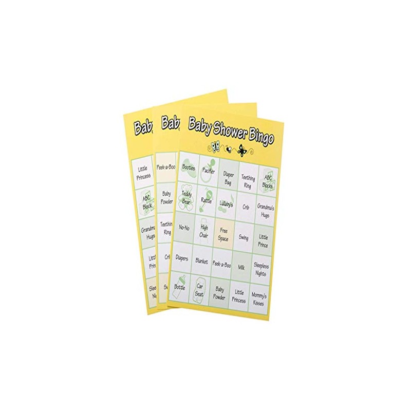 Darice Baby Shower Bingo Game, 24 Pieces