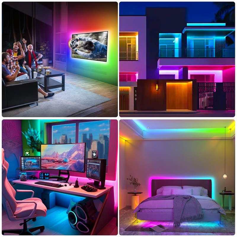 Daymeet TV LED Lights Strip, Music Sync LED TV Backlight