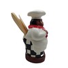 ACK Happy Bistro Chef Hand Painted Ceramic Utensil Jar, Utensil