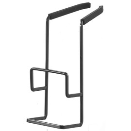 Yamazaki 4391 Faucet Sponge Holder, Double Black, Approx. 2.4 x 6.3 x 6.1 inches (6 x 16 x 15.5 cm) Tower