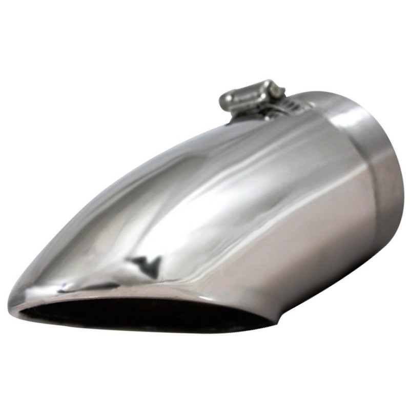ANR Muffler Cutter, Universal Slash, Silver, Downward, Single, Stainless Steel