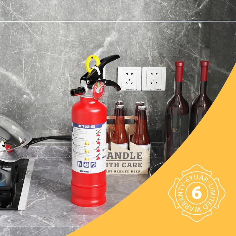 Ougist ABC Fire Extinguisher for Home & Vehicle - 2.5