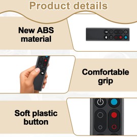 Fan Remote Control for Dyson, Replacement Remote Control Compatible with Dyson Air Purifier Hot+Cool Bladeless Tower Fan AM09 HP00 HP01, Black (966538-04)
