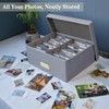 Sprsthai Linen Photo Storage Box – Holds 1700 Photos, 24
