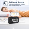 LATEC Alarm Clock, Digital Alarm Clock Bedside with LED Display,