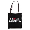 I Love Carmela Matching Girlfriend & Boyfriend Carmela Name Tote