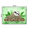 Sloth Glass Chopping Board with Saying So müde war ich