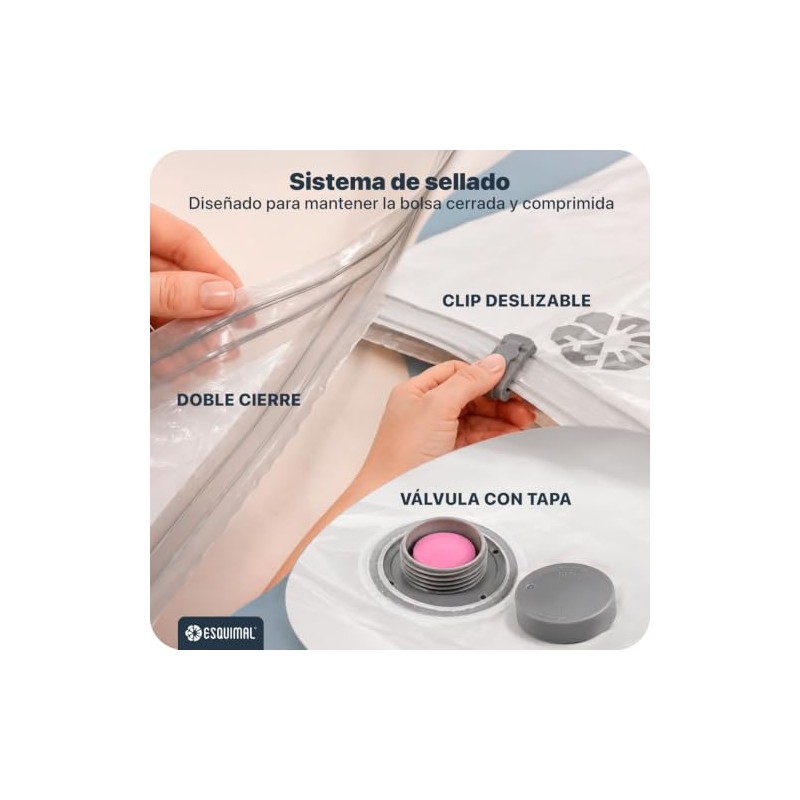 Esquimal Bolsas de Almacenamiento al Vacío + Bomba Eléctrica 15