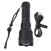Super Bright Flashlight 30000lm Zoomable 2000m Range Support Power Output