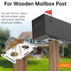 Mailbox Mounting Board, Post Mount Adapter Plate for Metal Post,