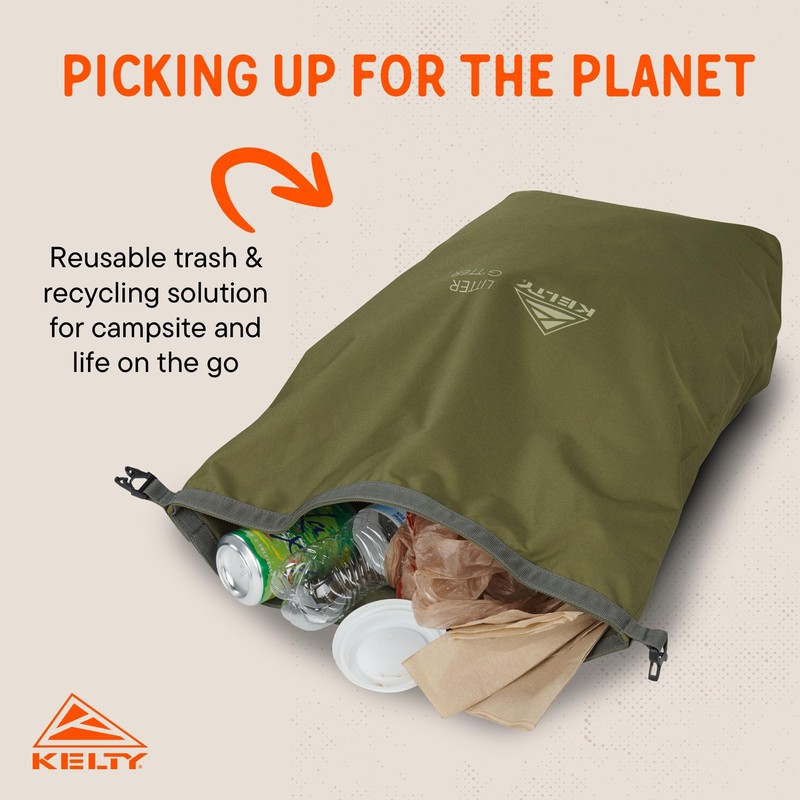 Kelty Litter G’tter Reusable Heavy Duty Garbage Bag and Carry