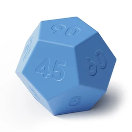 Mooas Dodecagon Time Ball Rechargeable Mini Timer (Blue), 11 Preset Times, Desk Productivity, Pomodoro, Sound/Vibrate/Mute, ADHD, Workout, Study, Cooking