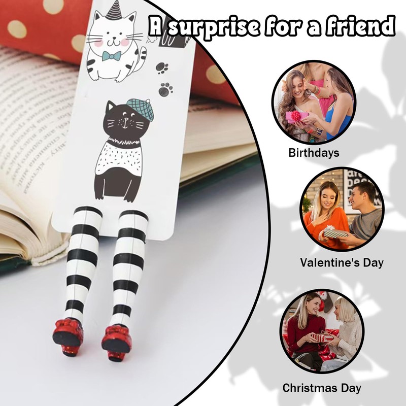 Wshxjzyay Wicked Witch Bookmark, Wicked Book Mark Witch Slippers Bookmark,