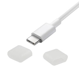 Jiozermi - 20 tapas de silicona USB C antipolvo - Funda de puerto macho tipo C transparente para cualquier puerto macho de carga tipo C