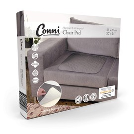 Conni Chair Pad L (20.1 x 24.0 inches (51 x 61 cm), Charcoal